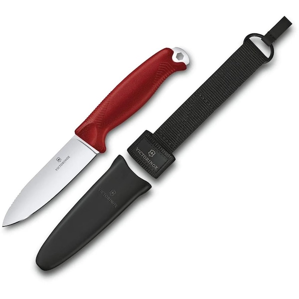 Swiss Army Brands 2024 Victorinox Venture, Red With Sheath, Belt Carry Loop, Compatible With Molle VIC-3.0902 - main